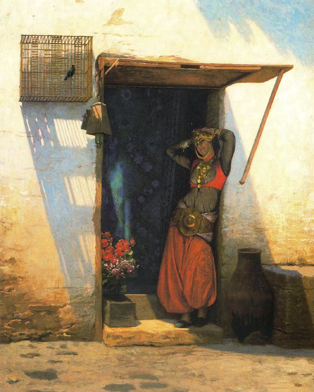 Жан-Леон Жером. "Каирская женщина у дверей своего дома".